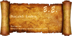 Buczkó Endre névjegykártya